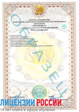 Образец сертификата соответствия (приложение) Байконур Сертификат OHSAS 18001
