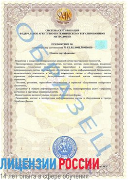 Образец сертификата соответствия (приложение) Байконур Сертификат ISO 27001