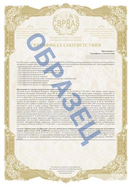 Образец Приложение к СТО 01.064.00220722.2-2020 Байконур Сертификат СТО 01.064.00220722.2-2020 